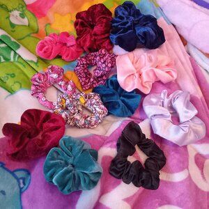 Bundle Of Colorful Assorted Scrunchies